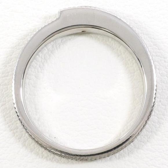 LuxUness K18 White Gold Amethyst Ring 13 Metal Ring - Picture 2 of 7